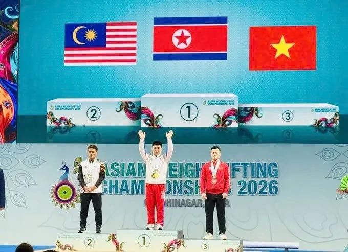 First three bronze medals for Vietnam at Asian Weightlifting Championships